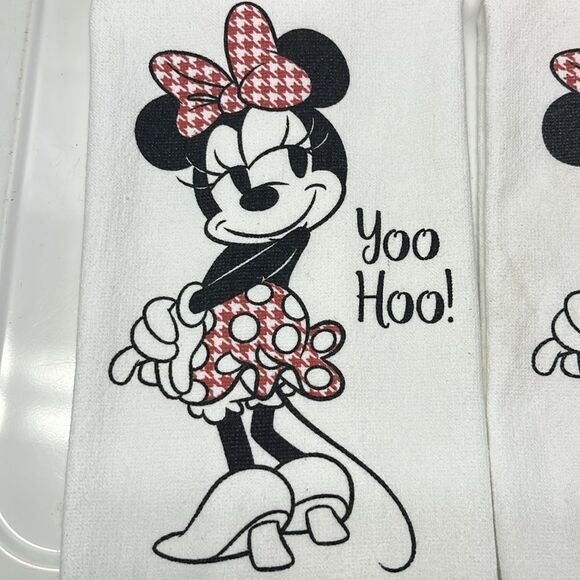 Disney Minnie Mouse Set of Two Kitchen Cotton Towels and Oven Mitt - Picture 2 of 16